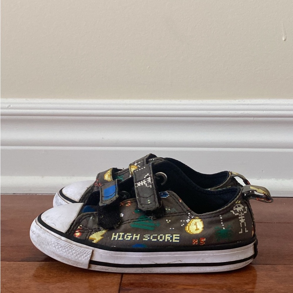Converse Kids Sneakers - Black with Colorful Accents